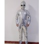 Silver mirror outfit for man dance